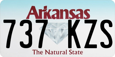AR license plate 737KZS