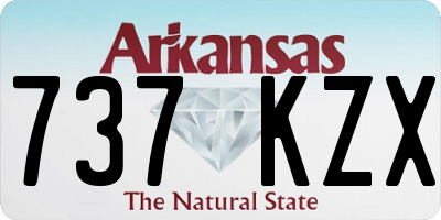 AR license plate 737KZX