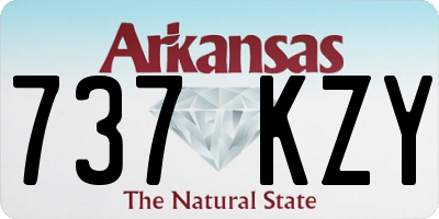 AR license plate 737KZY