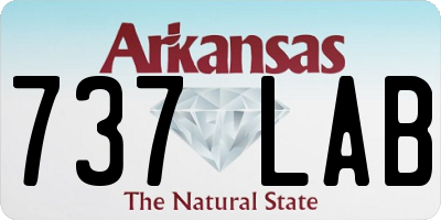 AR license plate 737LAB