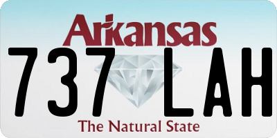 AR license plate 737LAH