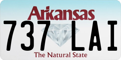AR license plate 737LAI