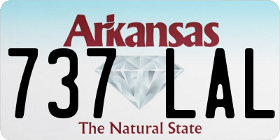 AR license plate 737LAL