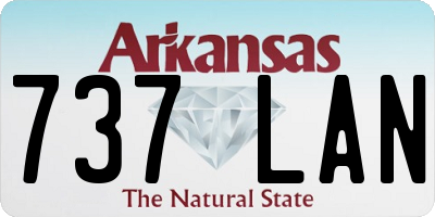 AR license plate 737LAN