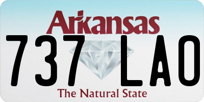 AR license plate 737LAO