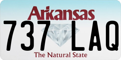 AR license plate 737LAQ