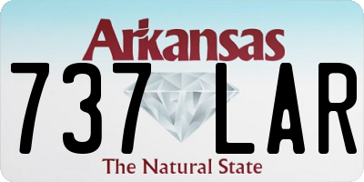 AR license plate 737LAR