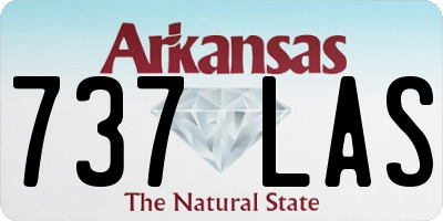 AR license plate 737LAS