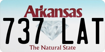 AR license plate 737LAT