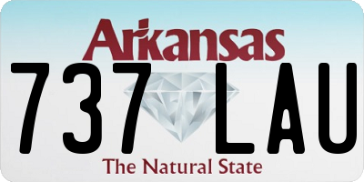 AR license plate 737LAU