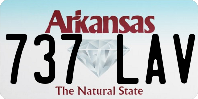 AR license plate 737LAV