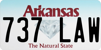 AR license plate 737LAW