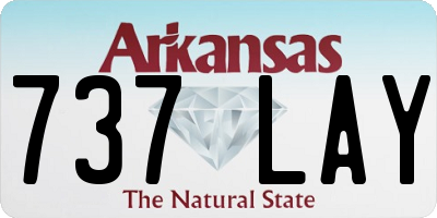 AR license plate 737LAY