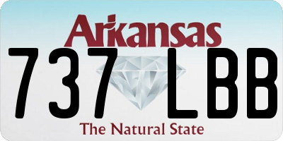 AR license plate 737LBB