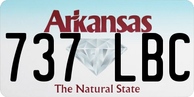 AR license plate 737LBC