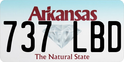 AR license plate 737LBD