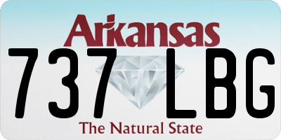 AR license plate 737LBG
