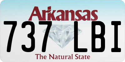 AR license plate 737LBI