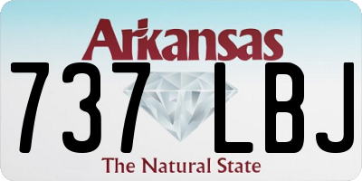 AR license plate 737LBJ