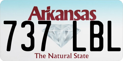 AR license plate 737LBL