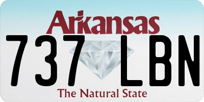 AR license plate 737LBN
