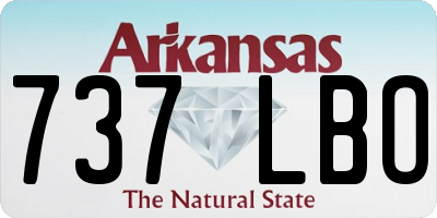 AR license plate 737LBO
