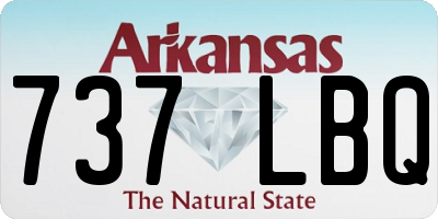 AR license plate 737LBQ