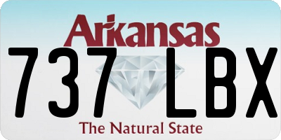 AR license plate 737LBX