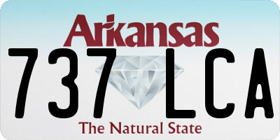 AR license plate 737LCA