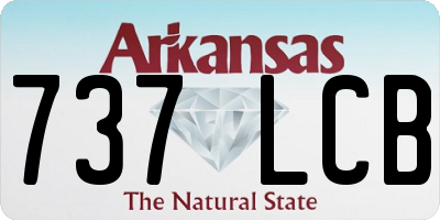 AR license plate 737LCB