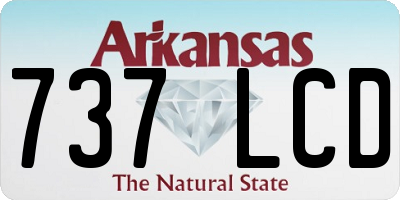 AR license plate 737LCD
