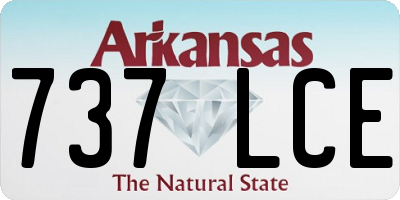 AR license plate 737LCE