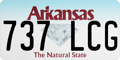 AR license plate 737LCG