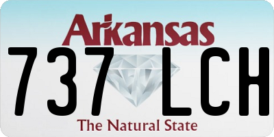 AR license plate 737LCH