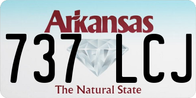 AR license plate 737LCJ