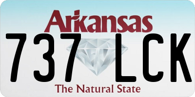 AR license plate 737LCK