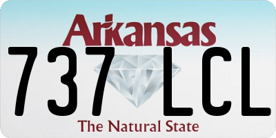 AR license plate 737LCL