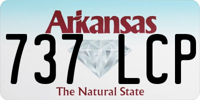 AR license plate 737LCP