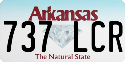 AR license plate 737LCR