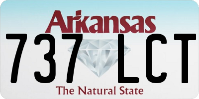 AR license plate 737LCT