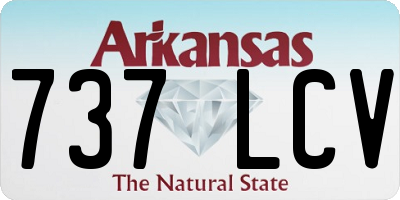 AR license plate 737LCV