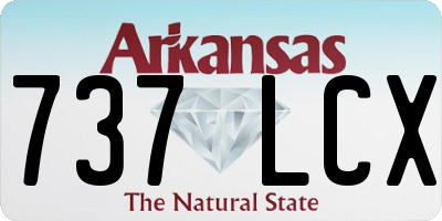 AR license plate 737LCX