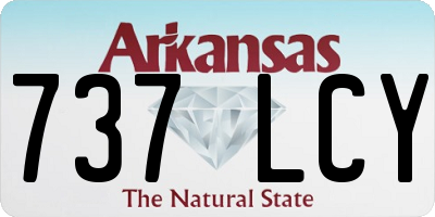 AR license plate 737LCY