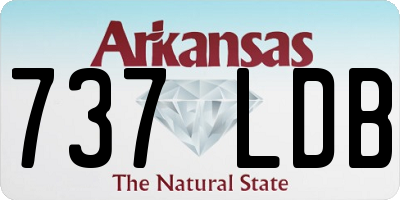 AR license plate 737LDB