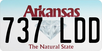 AR license plate 737LDD