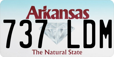 AR license plate 737LDM