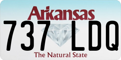 AR license plate 737LDQ