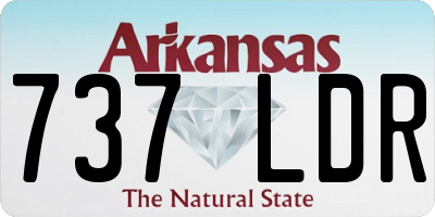 AR license plate 737LDR