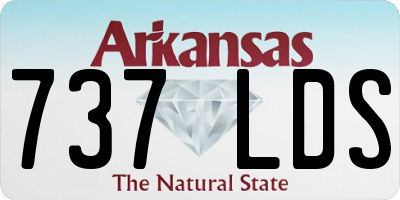 AR license plate 737LDS