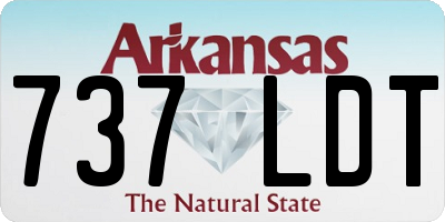 AR license plate 737LDT